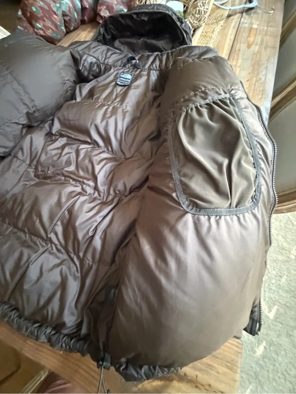 NORTH FACE SUMMIT SERIES 700 PRO DOWN JACKET COFFEE BROWN MENS XL NWOT DOWN HOOD